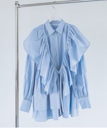 A part by | 【あんず企画】サッシュツキフリルチュニック(シャツ/ブラウス)