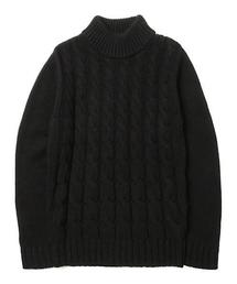 BEAMS LIGHTS Men's | BEAMS LIGHTS / ケーブルハイネックニット（日本製）(ニット/セーター)