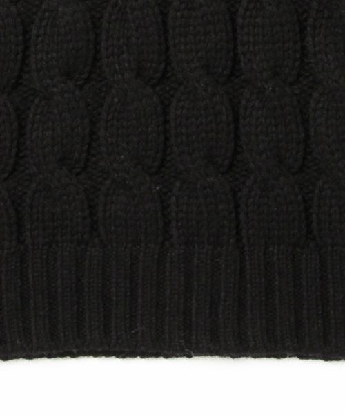 BEAMS LIGHTS Men's（ビームスライツ メンズ）の「BEAMS LIGHTS / ケーブルハイネックニット（日本製）（ニット/セーター・メンズ・グレー/ホワイト/ブラック・SMALL/MEDIUM/X-LARGE/LARGE）」の6枚目の写真