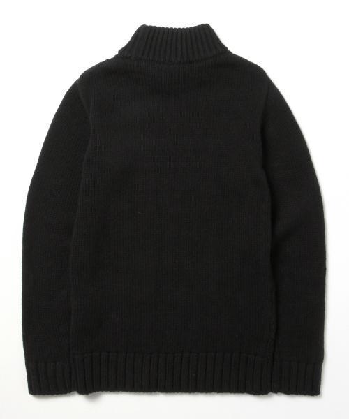 BEAMS LIGHTS Men's（ビームスライツ メンズ）の「BEAMS LIGHTS / ケーブルハイネックニット（日本製）（ニット/セーター・メンズ・グレー/ホワイト/ブラック・SMALL/MEDIUM/X-LARGE/LARGE）」の7枚目の写真