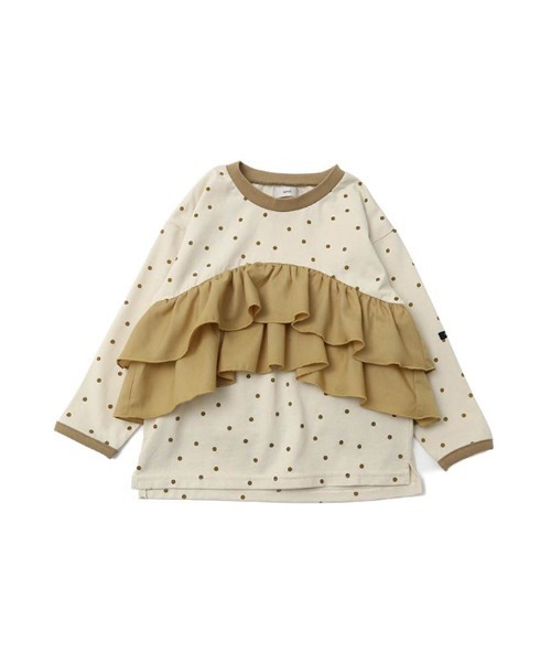 n.o.u.s（ノウズ）の「n.o.u.s Ｔシャツ（長袖）（Tシャツ/カットソー・キッズ・ブラック/キャメル・90cm/120cm/80ｃｍ/130cm/140cm/100cm/110cm）」の2枚目の写真