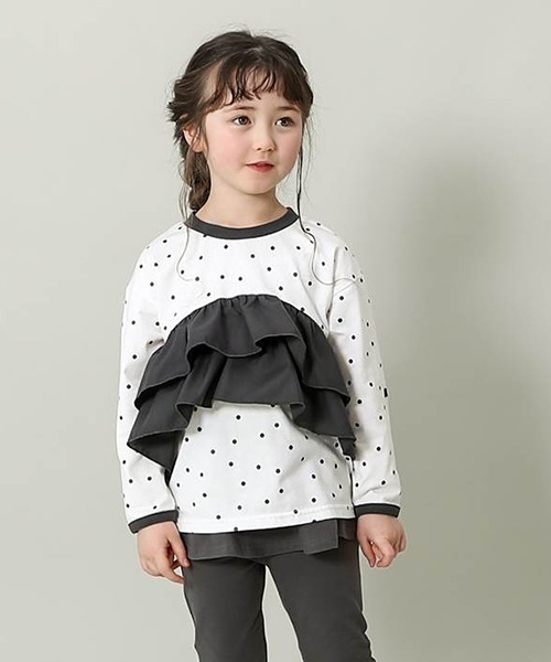 n.o.u.s（ノウズ）の「n.o.u.s Ｔシャツ（長袖）（Tシャツ/カットソー・キッズ・ブラック/キャメル・90cm/120cm/80ｃｍ/130cm/140cm/100cm/110cm）」の9枚目の写真