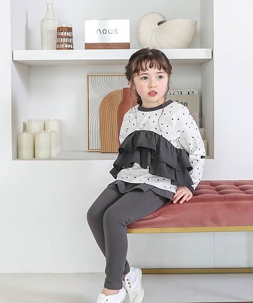 n.o.u.s（ノウズ）の「n.o.u.s Ｔシャツ（長袖）（Tシャツ/カットソー・キッズ・ブラック/キャメル・90cm/120cm/80ｃｍ/130cm/140cm/100cm/110cm）」の11枚目の写真