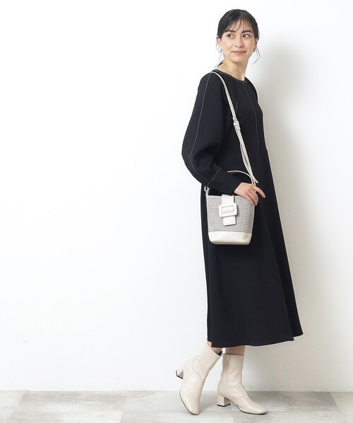OPAQUE.CLIP(オペークドットクリップ)の「◆【2WAY】ミニ千鳥バケツショルダーバッグ(ショルダーバッグ・レディース・ブラック系1/キャメル/ベージュ系その他5・00)」の21枚目の写真