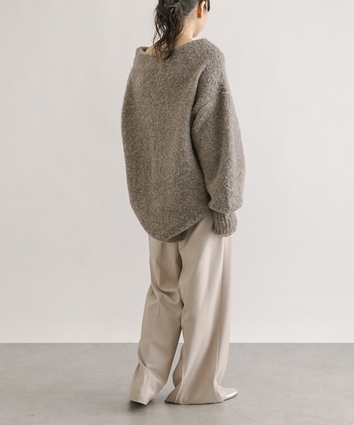 RIVE DROITE（リヴドロワ）の「ブークレーボリュームスリーブニット（ニット/セーター・レディース・ブルー/モカ・FREE）」の18枚目の写真