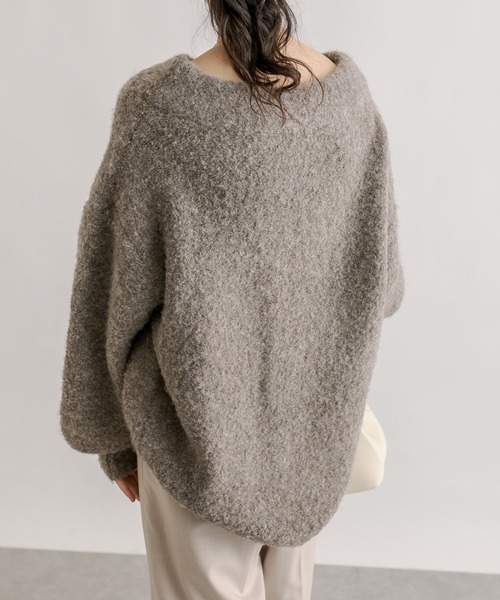 RIVE DROITE（リヴドロワ）の「ブークレーボリュームスリーブニット（ニット/セーター・レディース・ブルー/モカ・FREE）」の21枚目の写真