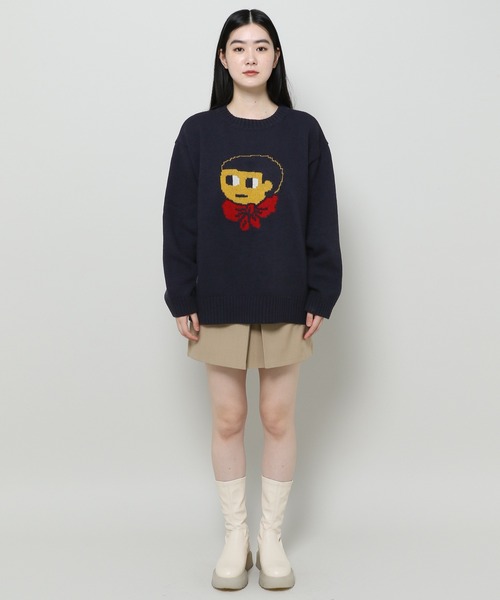 GROUNDWORK（グラウンドワーク）の「【UNISEX】GROUNDWORK／BOTTART KNIT　 2985991（ニット/セーター・レディース・ネイビー/ベージュ/ボルドー・MEDIUM/LARGE）」の14枚目の写真