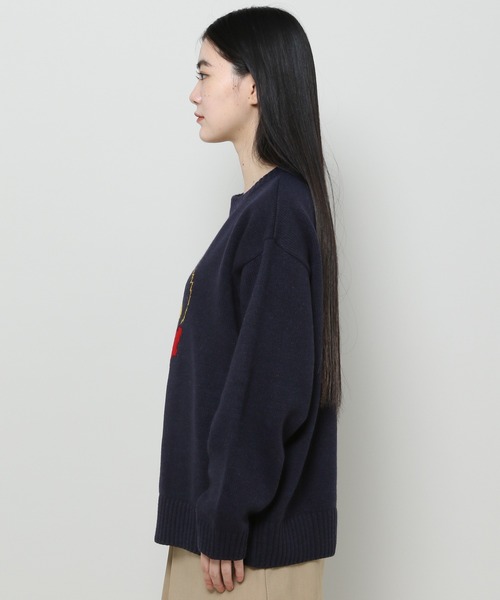 GROUNDWORK（グラウンドワーク）の「【UNISEX】GROUNDWORK／BOTTART KNIT　 2985991（ニット/セーター・レディース・ネイビー/ベージュ/ボルドー・MEDIUM/LARGE）」の12枚目の写真