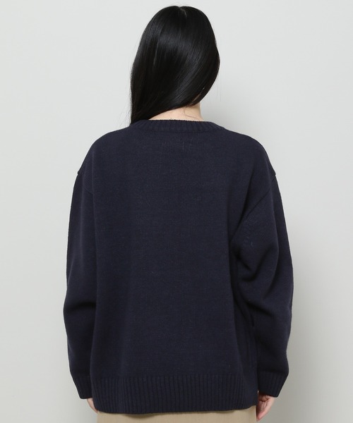 GROUNDWORK（グラウンドワーク）の「【UNISEX】GROUNDWORK／BOTTART KNIT　 2985991（ニット/セーター・レディース・ネイビー/ベージュ/ボルドー・MEDIUM/LARGE）」の11枚目の写真