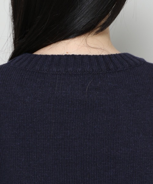 GROUNDWORK（グラウンドワーク）の「【UNISEX】GROUNDWORK／BOTTART KNIT　 2985991（ニット/セーター・レディース・ネイビー/ベージュ/ボルドー・MEDIUM/LARGE）」の10枚目の写真