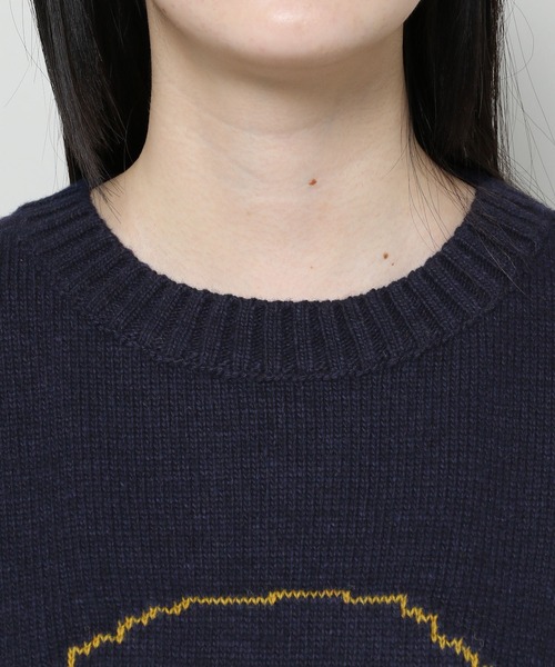 GROUNDWORK（グラウンドワーク）の「【UNISEX】GROUNDWORK／BOTTART KNIT　 2985991（ニット/セーター・レディース・ネイビー/ベージュ/ボルドー・MEDIUM/LARGE）」の9枚目の写真