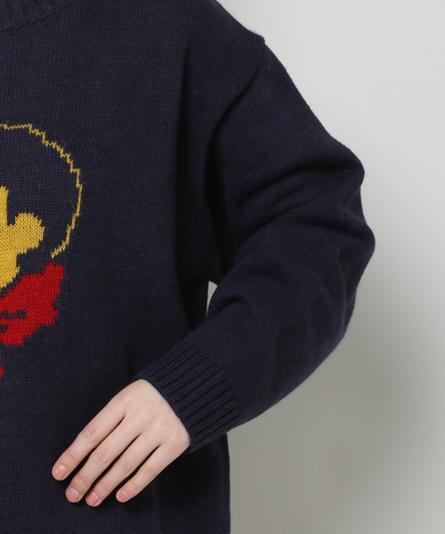 GROUNDWORK（グラウンドワーク）の「【UNISEX】GROUNDWORK／BOTTART KNIT　 2985991（ニット/セーター・レディース・ネイビー/ベージュ/ボルドー・MEDIUM/LARGE）」の8枚目の写真