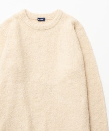 NAVY ウール混ニット