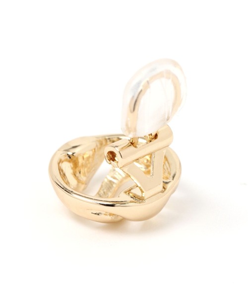 niko and...（ニコアンド）の「メタルWサークルイヤリング（イヤリング・レディース・グレー/イエロー・0）」の4枚目の写真