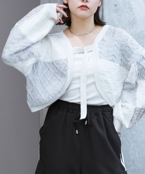 PAGEBOY（ページボーイ）の「パッチワークボレロ（カーディガン/ボレロ