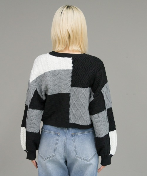PAGEBOY（ページボーイ）の「パッチワークボレロ（カーディガン/ボレロ