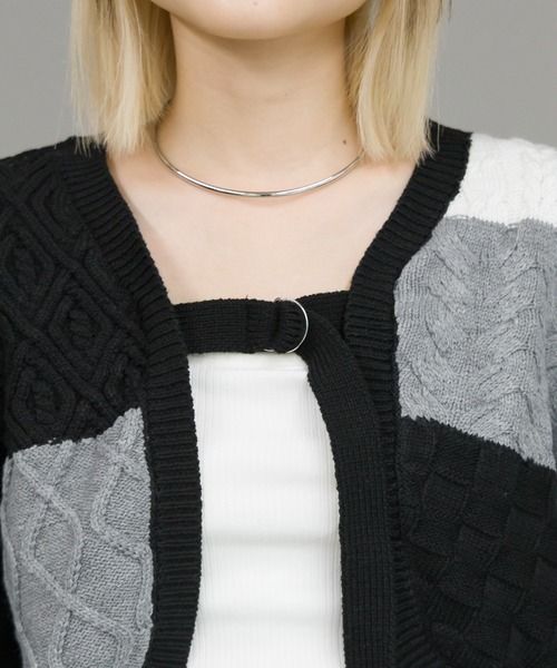 PAGEBOY（ページボーイ）の「パッチワークボレロ（カーディガン/ボレロ