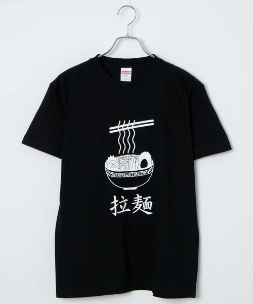 WEGO（ウィゴー）の「WEGO/ラーメンプリントT（Tシャツ/カットソー・メンズ・ブラック/ホワイト・MEDIUM/XX-LARGE/X-LARGE/LARGE）」の2枚目の写真