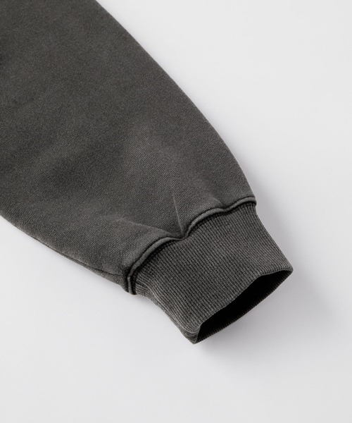 NBA（エヌビーエー）の「NBA/エヌビーエー 別注 ロゴ刺繍/プリント ピグメント加工ビッグシルエットプルオーバーパーカー（パーカー・メンズ・ブラック系1/ブラック/アッシュグレー/ブラック系2・M/L）」の19枚目の写真