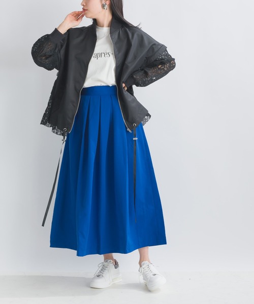 PICCIN（ピッチン）の「【WEB限定】2WAYレースドッキングブルゾン（ブルゾン・レディース・ブラック/カーキ・M）」の7枚目の写真