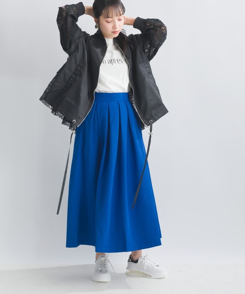 PICCIN（ピッチン）の「【WEB限定】2WAYレースドッキングブルゾン（ブルゾン・レディース・ブラック/カーキ・M）」の10枚目の写真