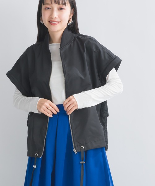 PICCIN（ピッチン）の「【WEB限定】2WAYレースドッキングブルゾン（ブルゾン・レディース・ブラック/カーキ・M）」の11枚目の写真