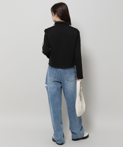 3.3 Field Trip (3.3フィールドトリップ)の「3.3 Field Trip/ラインZIP UP 2995584(Tシャツ/カットソー・レディース・ブラック/ネイビー・FREE)」の13枚目の写真