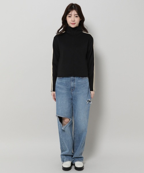 3.3 Field Trip (3.3フィールドトリップ)の「3.3 Field Trip/ラインZIP UP 2995584(Tシャツ/カットソー・レディース・ブラック/ネイビー・FREE)」の16枚目の写真