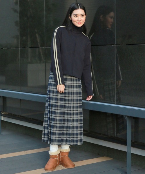3.3 Field Trip (3.3フィールドトリップ)の「3.3 Field Trip/ラインZIP UP 2995584(Tシャツ/カットソー・レディース・ブラック/ネイビー・FREE)」の4枚目の写真