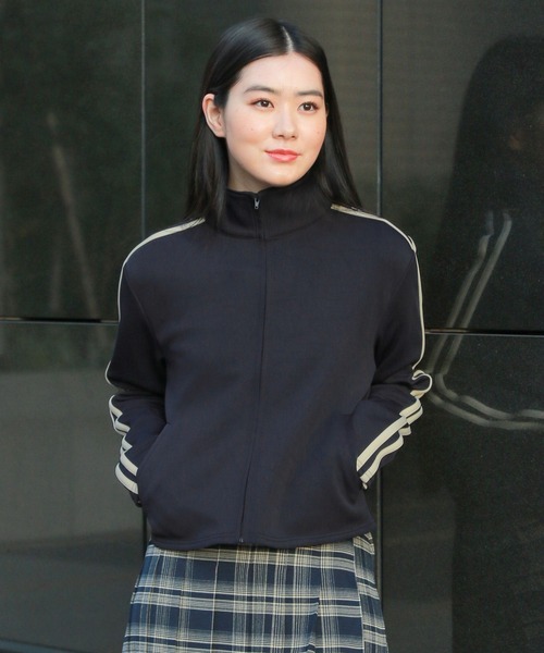 3.3 Field Trip (3.3フィールドトリップ)の「3.3 Field Trip/ラインZIP UP 2995584(Tシャツ/カットソー・レディース・ブラック/ネイビー・FREE)」の5枚目の写真