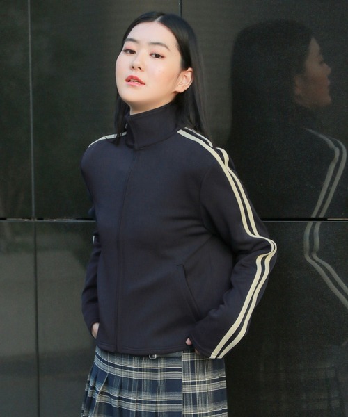 3.3 Field Trip (3.3フィールドトリップ)の「3.3 Field Trip/ラインZIP UP 2995584(Tシャツ/カットソー・レディース・ブラック/ネイビー・FREE)」の6枚目の写真