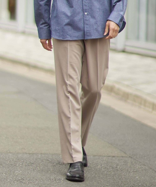 URBAN RESEARCH ROSSO MEN(アーバンリサーチロッソメン)の「『一部WEB限定カラー』『XLサイズあり』ハイパフォーマンスアーバンストレートパンツ(スラックス・メンズ・チャコールグレー/ブラック/モカ/ネイビー・X-LARGE/SMALL/MEDIUM/LARGE)」の3枚目の写真