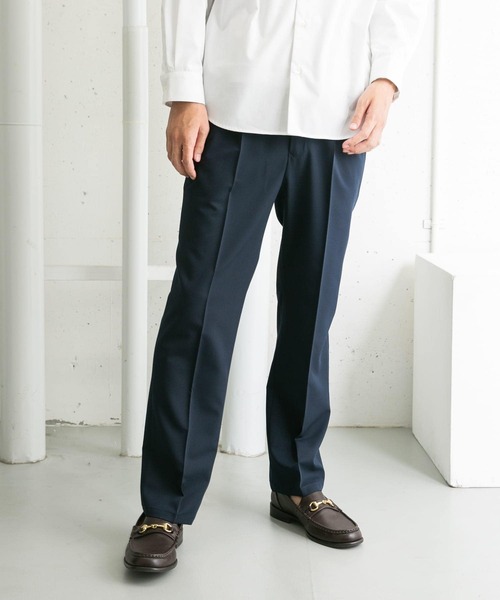 URBAN RESEARCH ROSSO MEN(アーバンリサーチロッソメン)の「『一部WEB限定カラー』『XLサイズあり』ハイパフォーマンスアーバンストレートパンツ(スラックス・メンズ・チャコールグレー/ブラック/モカ/ネイビー・X-LARGE/SMALL/MEDIUM/LARGE)」の9枚目の写真