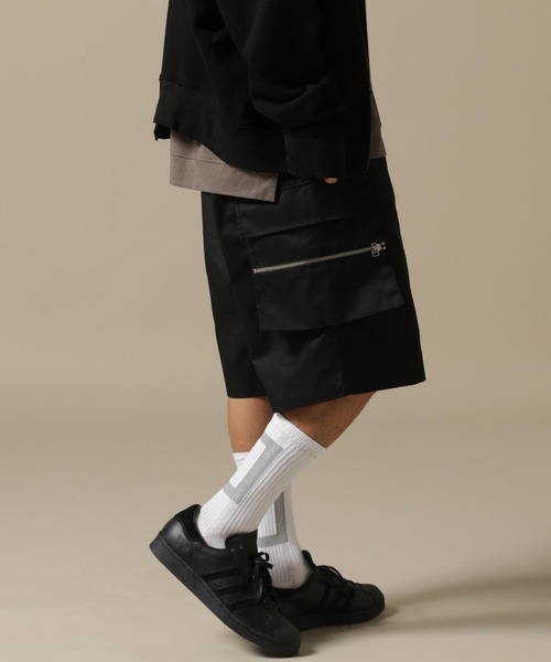 DANKE SCHON（ダンケシェーン）の「DankeSchon/ダンケシェーン/TCツイルジップカーゴショーツ（カーゴパンツ・メンズ・ホワイト/ブラック・MEDIUM/LARGE）」の14枚目の写真