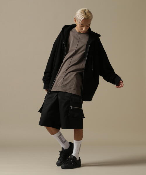 DANKE SCHON（ダンケシェーン）の「DankeSchon/ダンケシェーン/TCツイルジップカーゴショーツ（カーゴパンツ・メンズ・ホワイト/ブラック・MEDIUM/LARGE）」の15枚目の写真