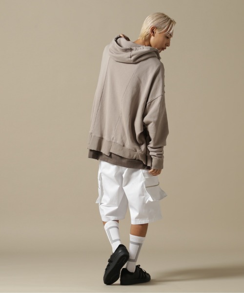DANKE SCHON（ダンケシェーン）の「DankeSchon/ダンケシェーン/TCツイルジップカーゴショーツ（カーゴパンツ・メンズ・ホワイト/ブラック・MEDIUM/LARGE）」の5枚目の写真