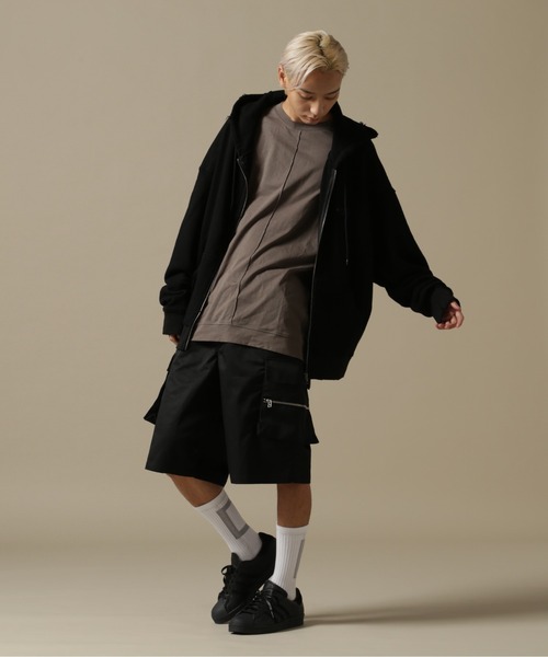 DANKE SCHON（ダンケシェーン）の「DankeSchon/ダンケシェーン/TCツイルジップカーゴショーツ（カーゴパンツ・メンズ・ホワイト/ブラック・MEDIUM/LARGE）」の7枚目の写真