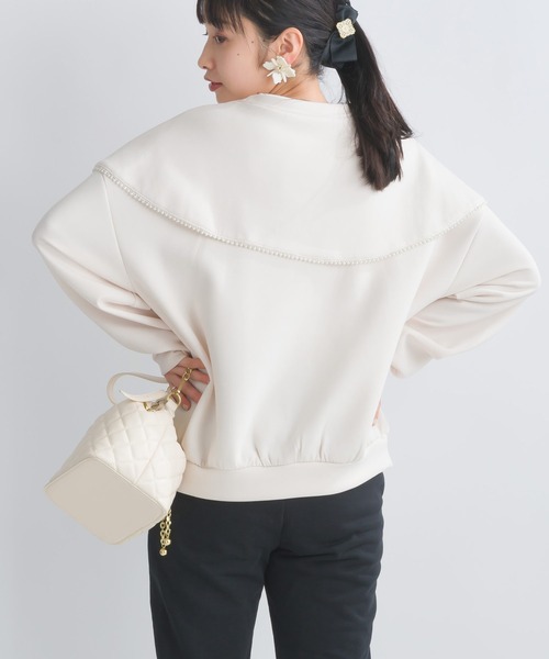 PICCIN(ピッチン)の「【WEB限定】スポンジリバービッグカラープルオーバー(Tシャツ/カットソー・レディース・オフホワイト/ブラック系その他/グレー・S/M/L)」の7枚目の写真