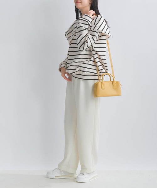 PICCIN(ピッチン)の「【WEB限定】スポンジリバービッグカラープルオーバー(Tシャツ/カットソー・レディース・オフホワイト/ブラック系その他/グレー・S/M/L)」の15枚目の写真