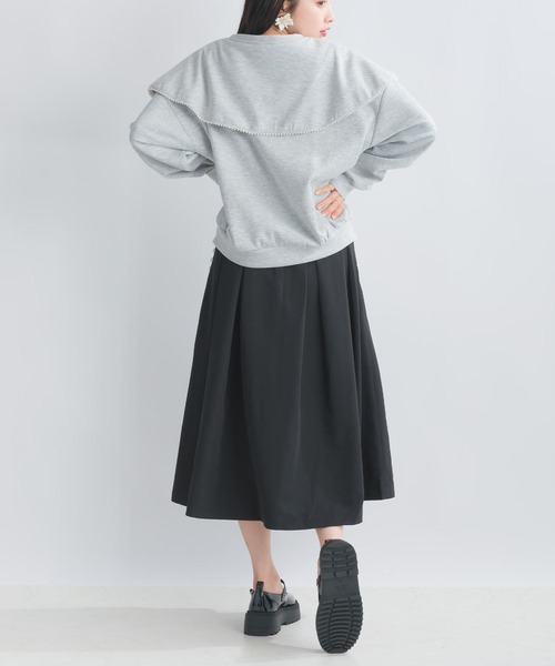 PICCIN(ピッチン)の「【WEB限定】スポンジリバービッグカラープルオーバー(Tシャツ/カットソー・レディース・オフホワイト/ブラック系その他/グレー・S/M/L)」の22枚目の写真