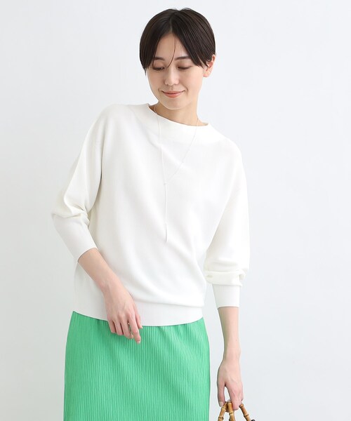 ◆a's様おまとめです◆インディヴィ☆ボーダーニット size38 INDIVI（インディヴィ）の「◇【春ニット人気NO.1！/ボーダー/洗える