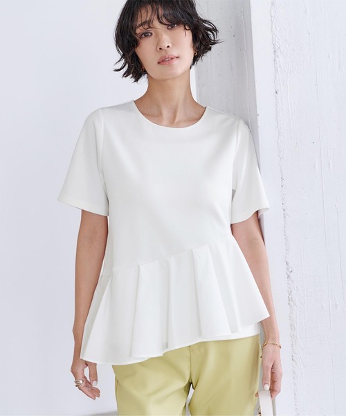 セール】アシンメトリーフリルドッキングTシャツ（Tシャツ