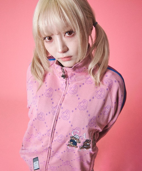 極美品　ガルフィー GALFY 紋紋 極み　ピンク　トラックジャケット　XL 極美品 ガルフィー GALFY 紋紋 極み ピンク トラックジャケット XL