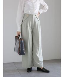 Te chichi | ツイルワイドスラックス(その他パンツ)