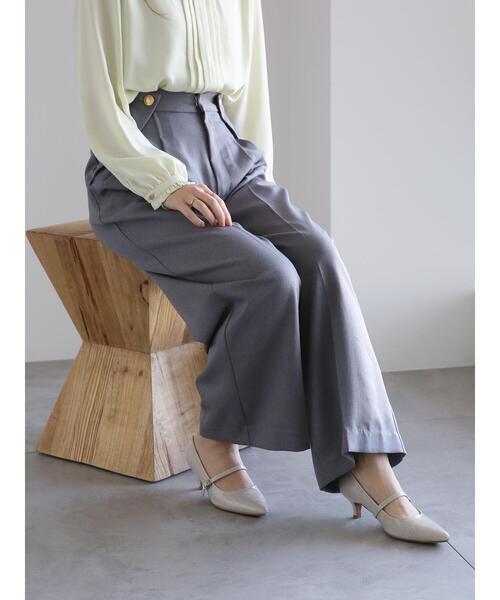 Te chichi(テチチ)の「ツイルワイドスラックス(その他パンツ・レディース・ミント/オフホワイト/グレー・F)」の16枚目の写真