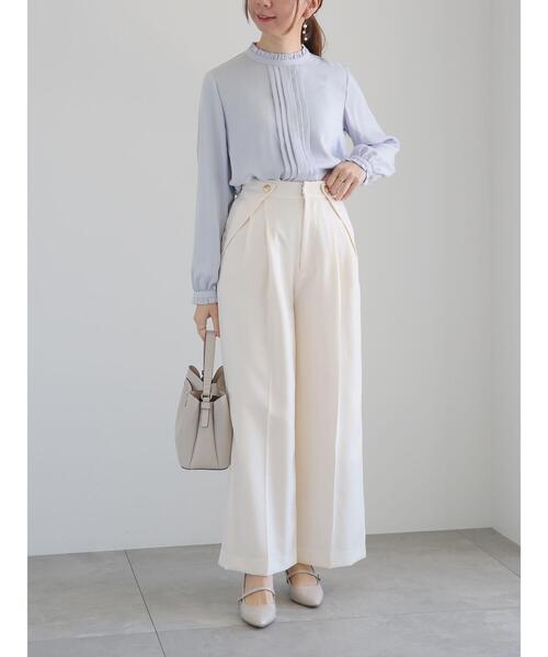 Te chichi(テチチ)の「ツイルワイドスラックス(その他パンツ・レディース・ミント/オフホワイト/グレー・F)」の19枚目の写真