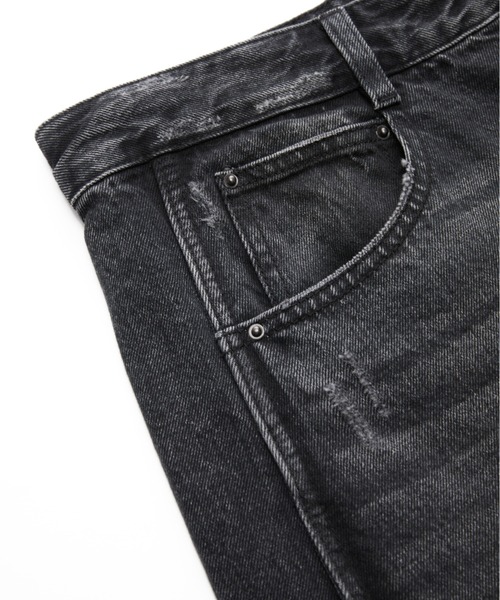 JNBY（ジェーエヌビーワイ）の「Stylized Curved-leg Jeans / カーブジーンズ（デニムパンツ・レディース・ブルー/グレー/ブラック・34/38/36）」の5枚目の写真