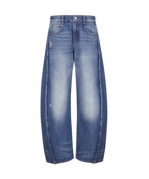 JNBY（ジェーエヌビーワイ）の「Stylized Curved-leg Jeans / カーブジーンズ（デニムパンツ・レディース・ブルー/グレー/ブラック・34/38/36）」の11枚目の写真