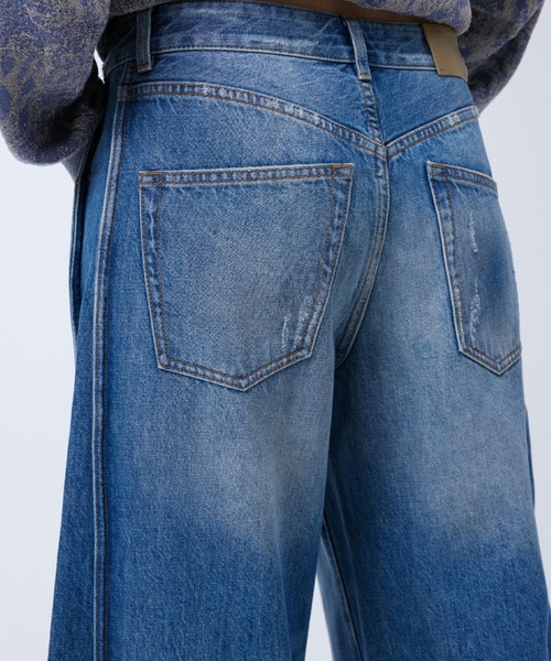 JNBY（ジェーエヌビーワイ）の「Stylized Curved-leg Jeans / カーブジーンズ（デニムパンツ・レディース・ブルー/グレー/ブラック・34/38/36）」の16枚目の写真