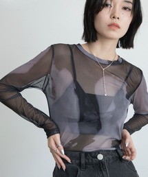 VACANCY | ビスチェ付きシアートップス(Tシャツ/カットソー)